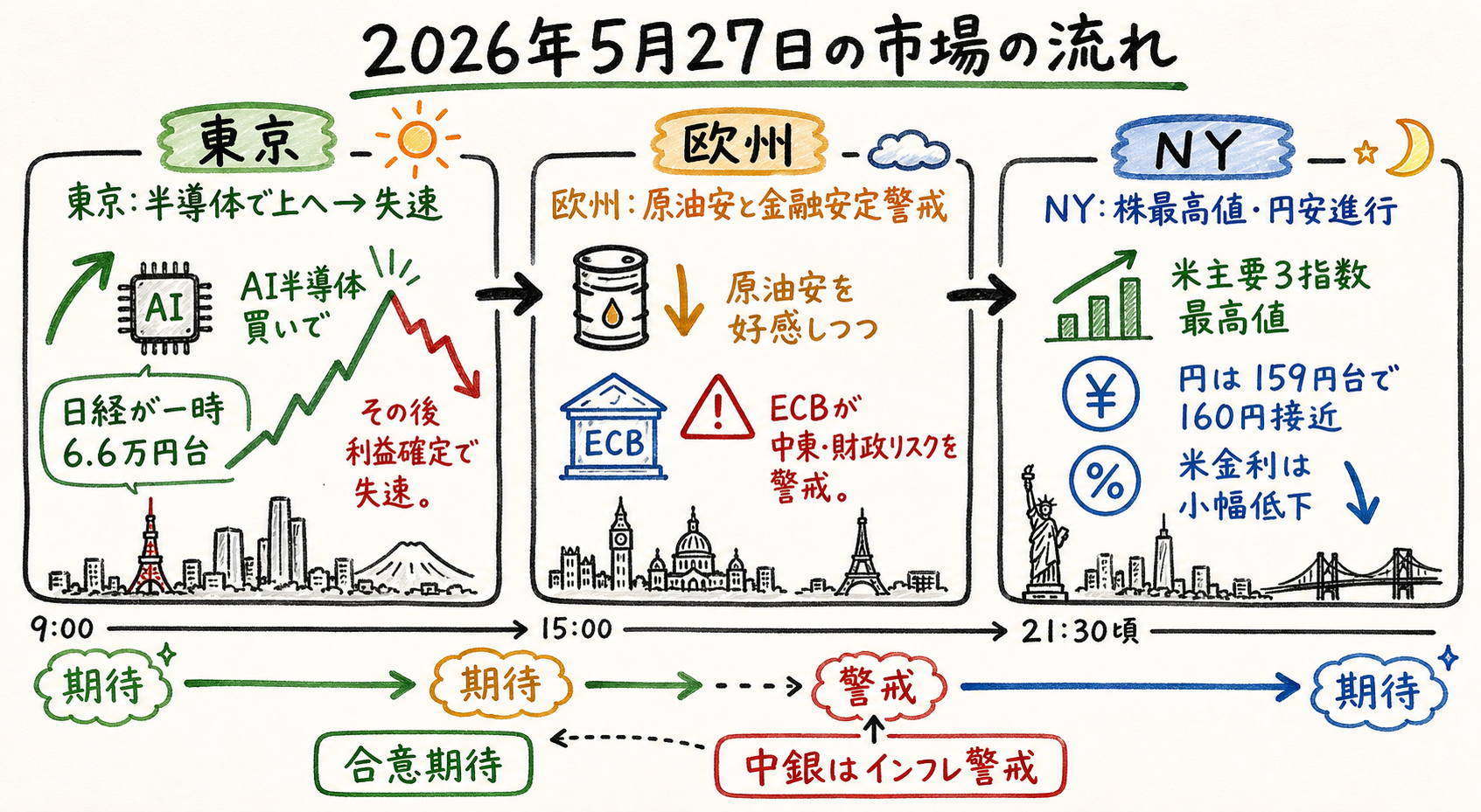 Market timeline