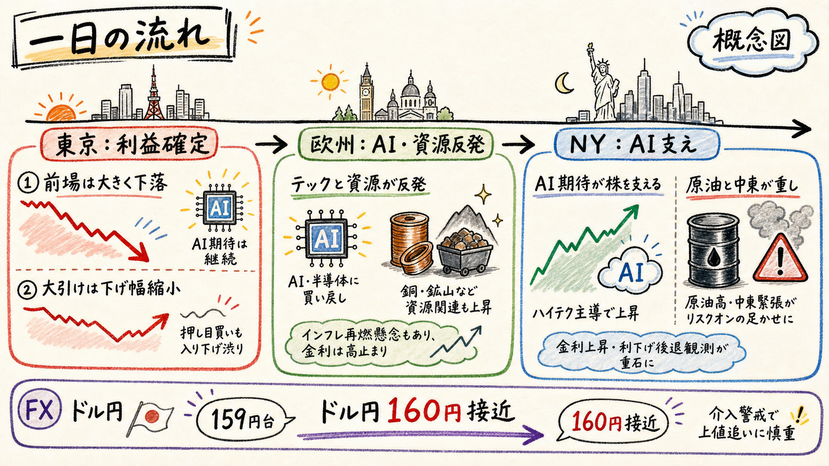 Market timeline