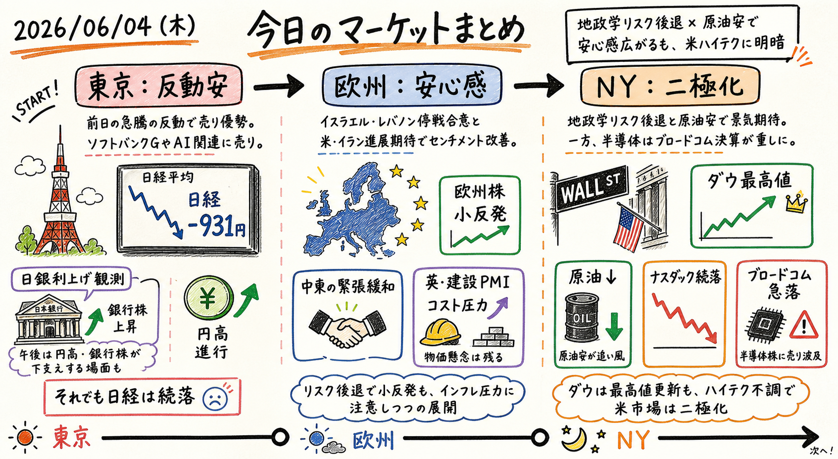 Market timeline