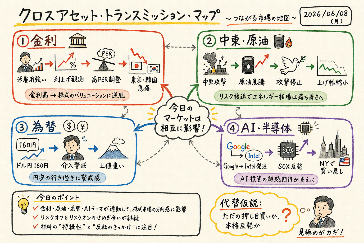 Cross market map