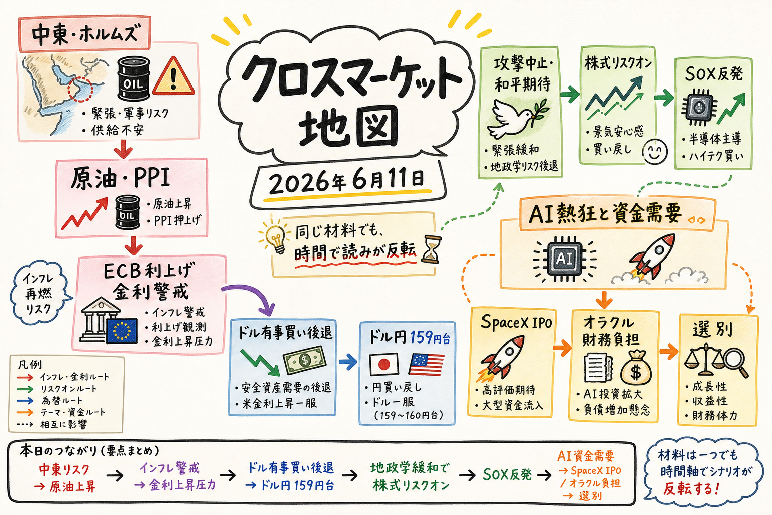 Cross market map
