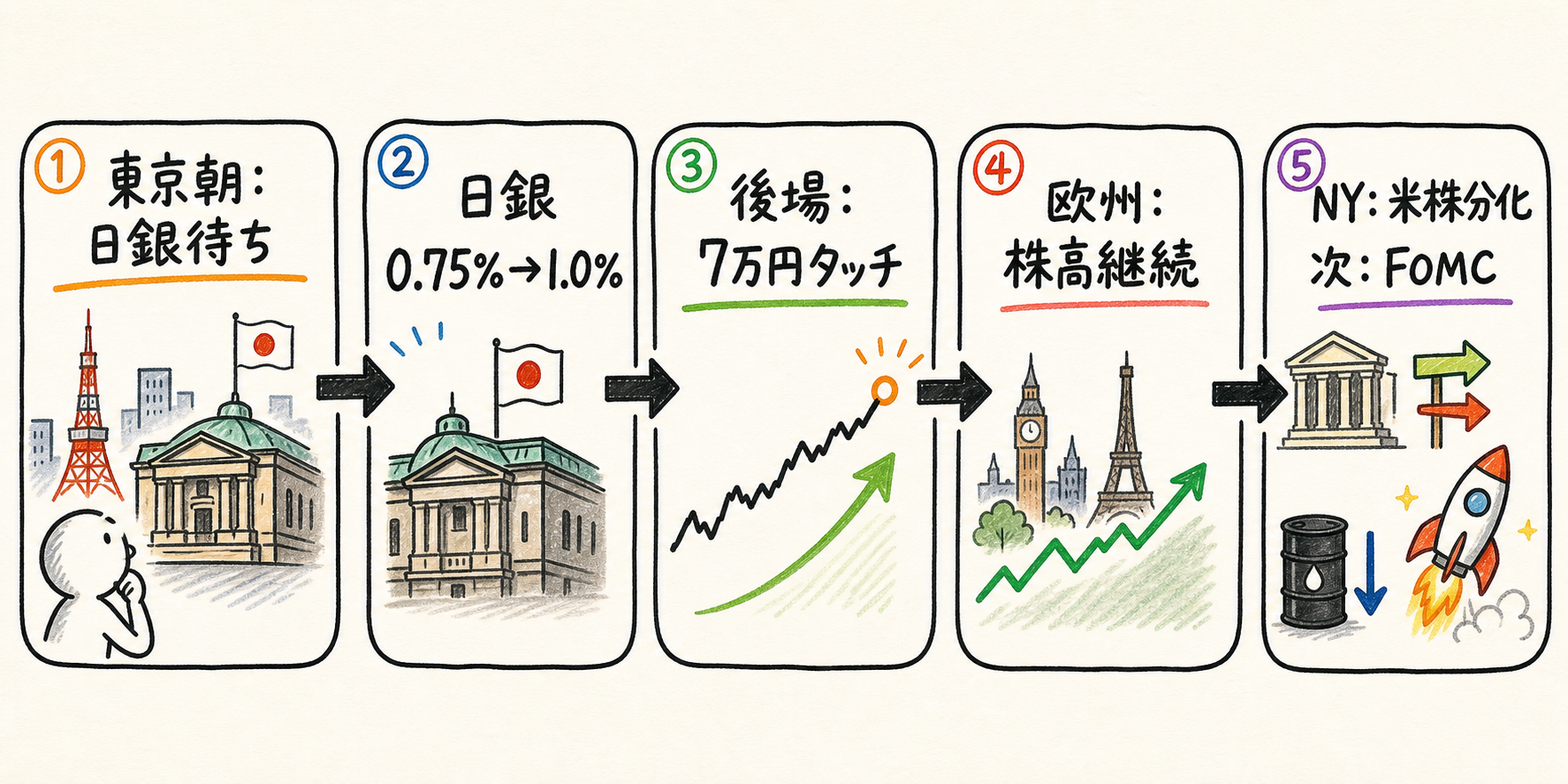 Market timeline