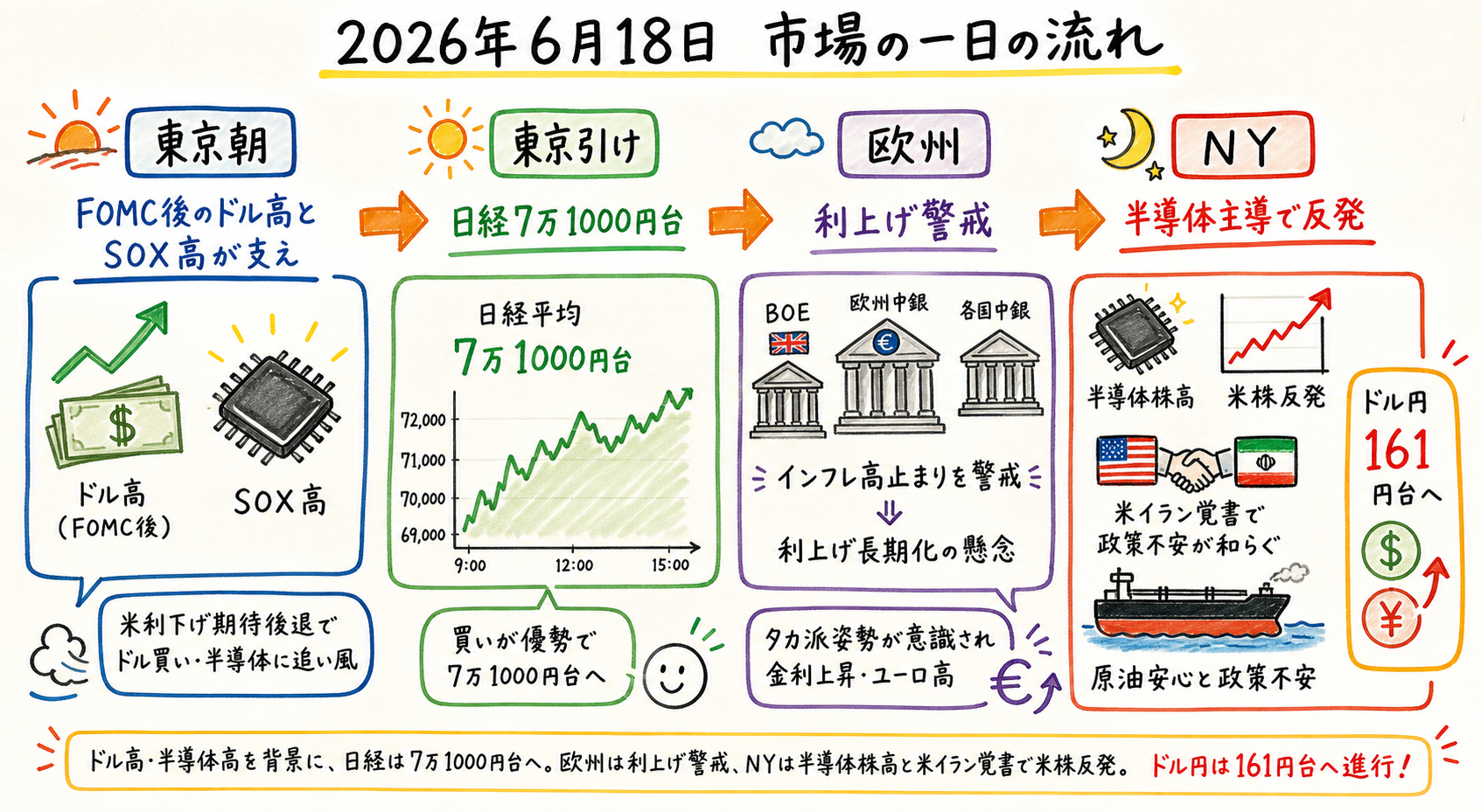Market timeline