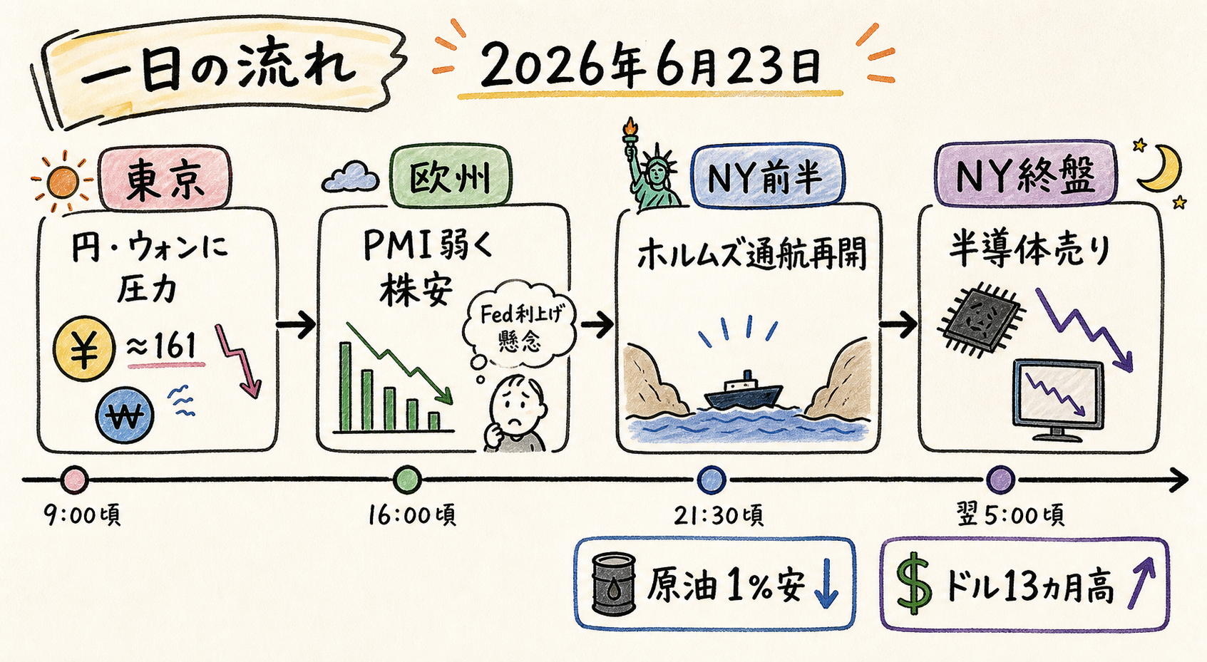 Market timeline