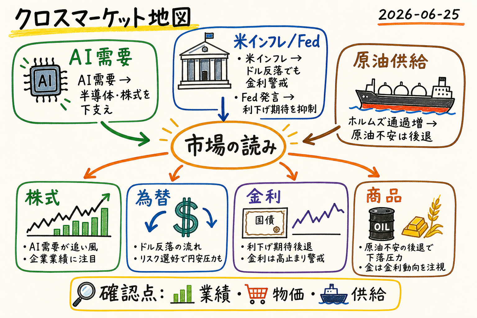 Cross market map