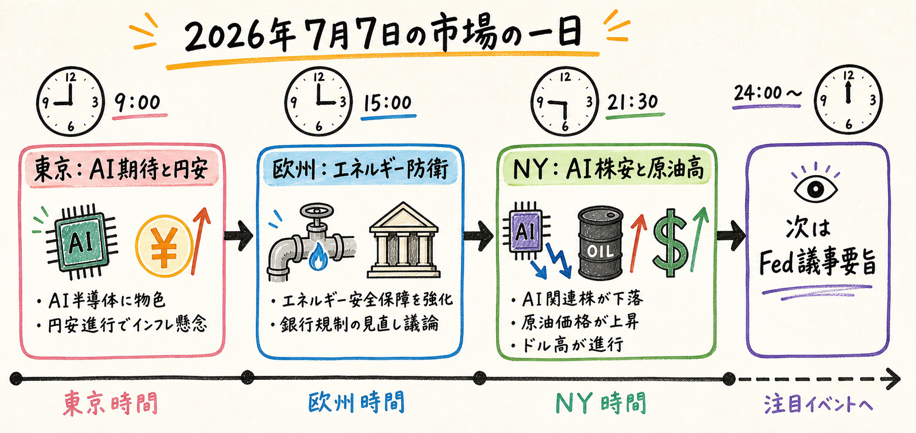 Market timeline