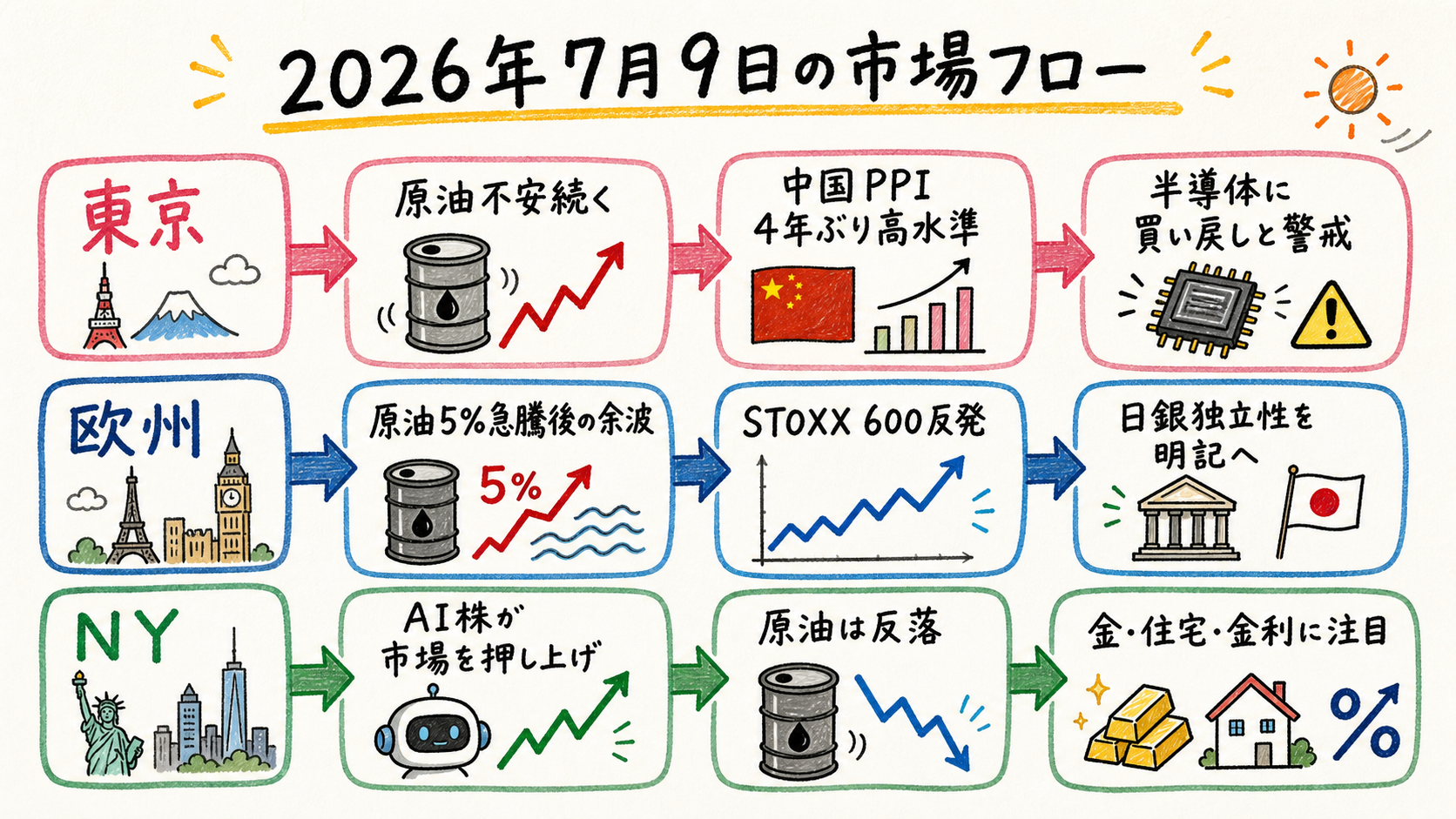 Market timeline