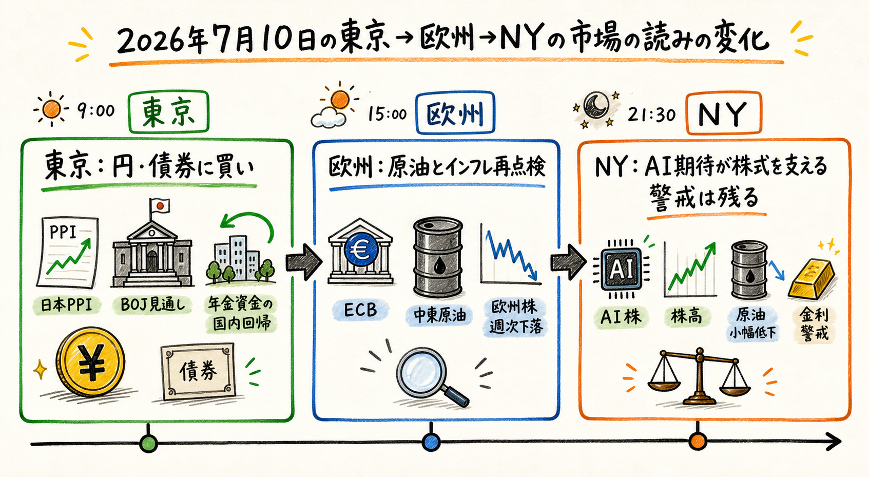 Market timeline