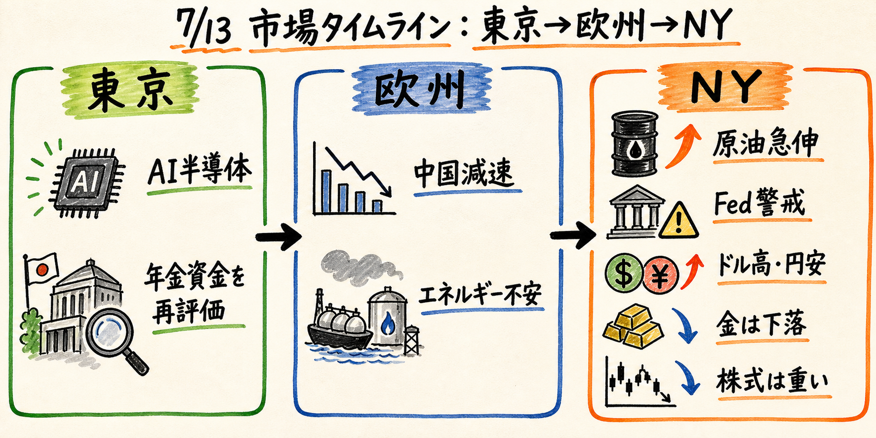 Market timeline