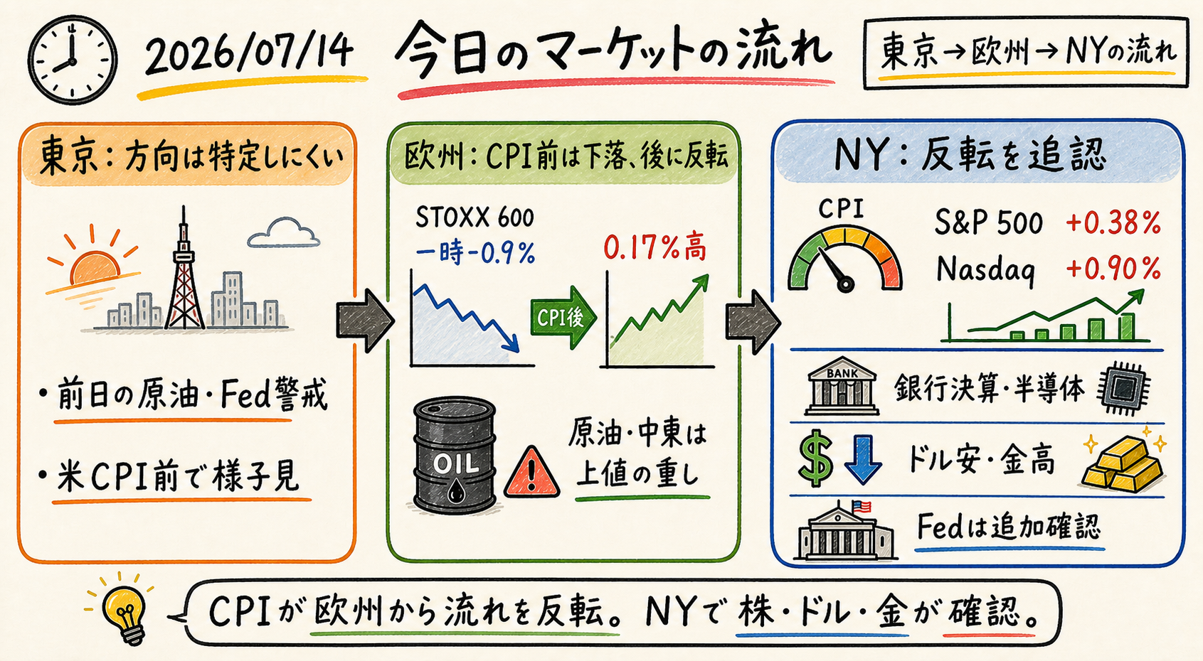 Market timeline